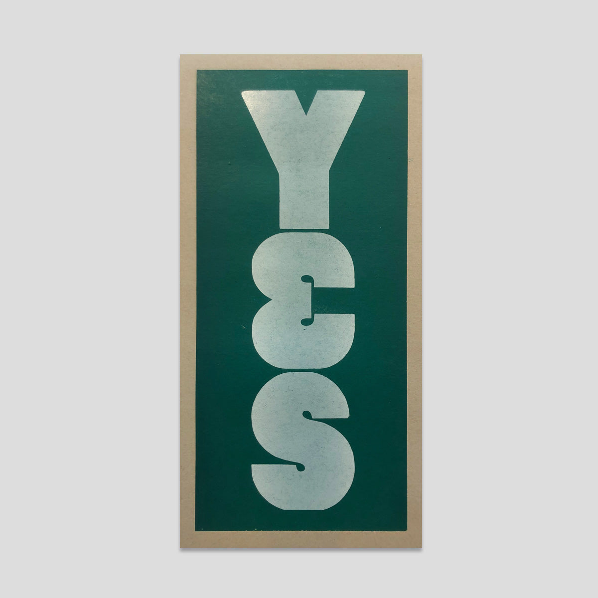 YES Typeface Print