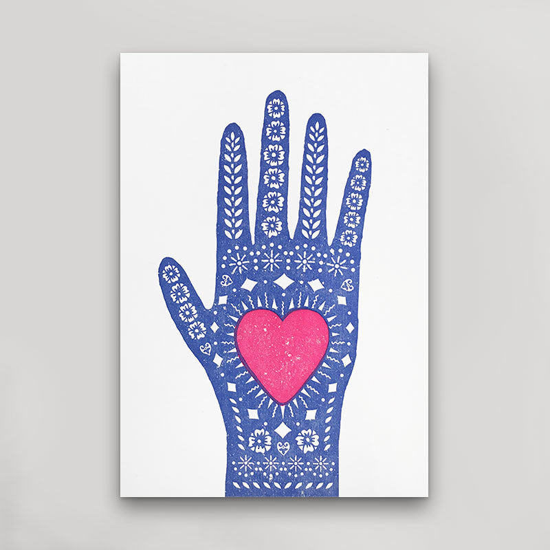 Heart In Hand Postcard