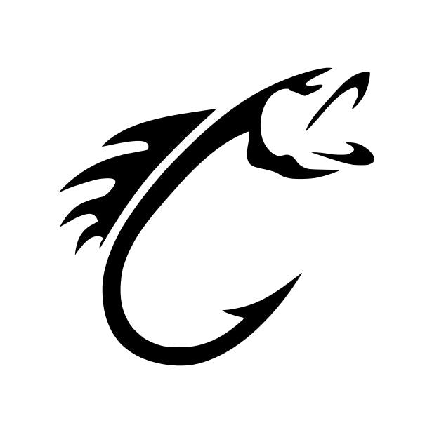 Download Fish Hook Vinyl Decal - Rebel rd auth