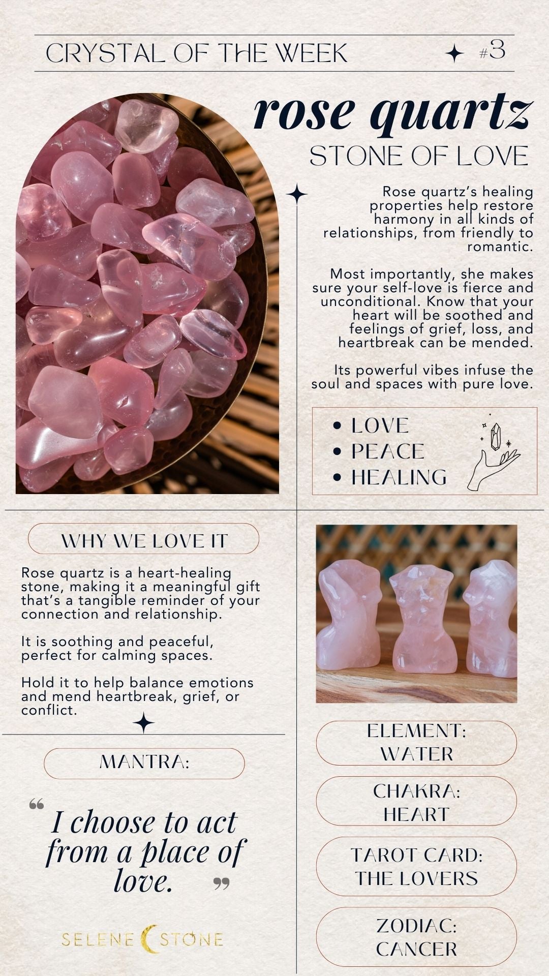 stone of love: rose quartz crystal healing benefits for the heart chakra