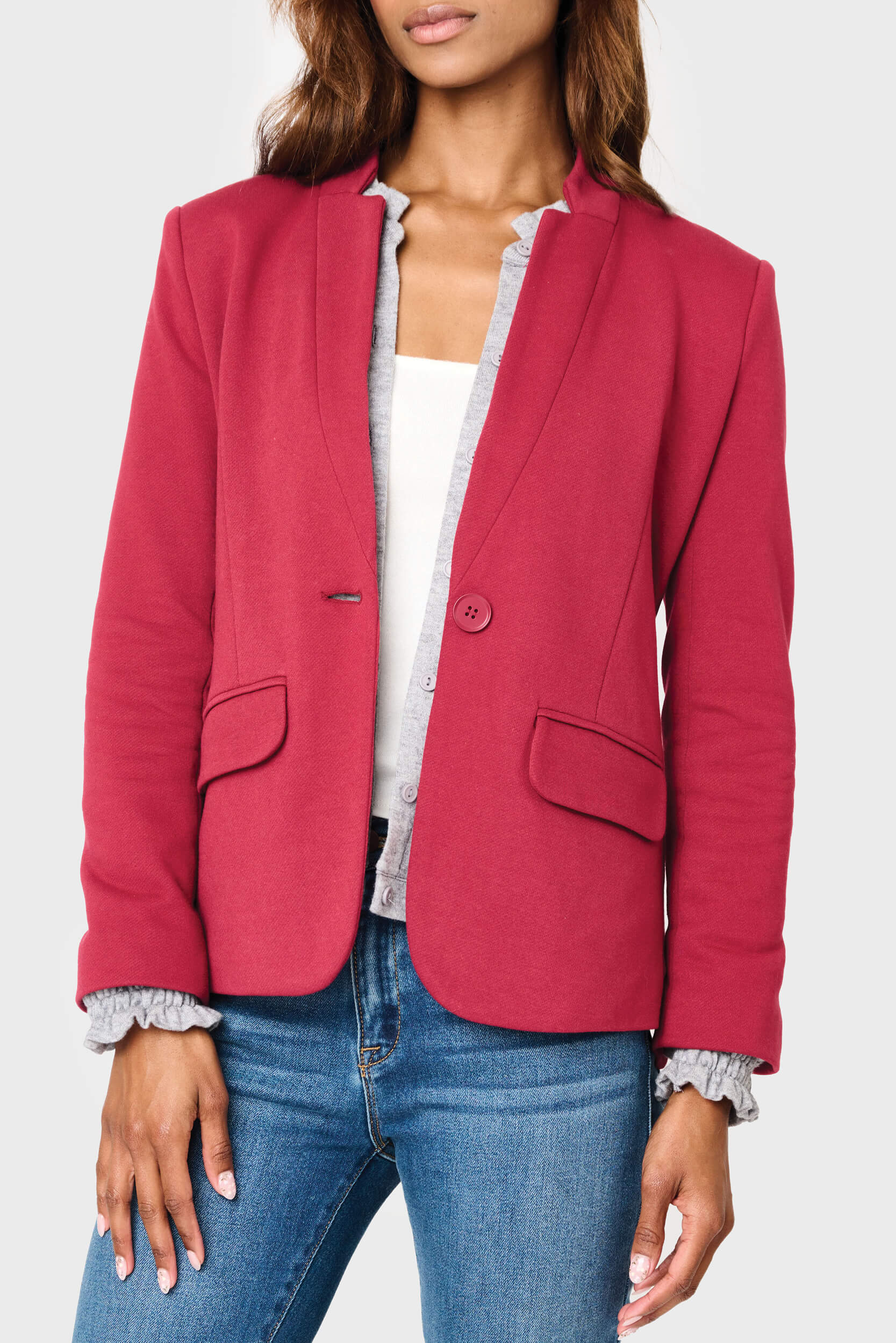 Notch Collar Blazer