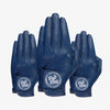 Navy Blue Cabretta Leather Golf Glove 3 PACK