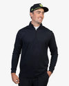 Captain's Quarter Zip in Black