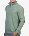 Captain's Quarter Zip in Green