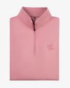 Captain's Quarter Zip in Dusty Pink