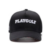 PlayGolf Black SnapBack Golf Hat - Curved Brim