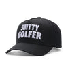 Shitty Golfer Black SnapBack Golf Hat - Curved Brim