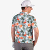 Flamingo Paradise Cool Tech Performance Golf Polo