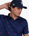 Pinchy Crab Cool Tech Performance Golf Polo