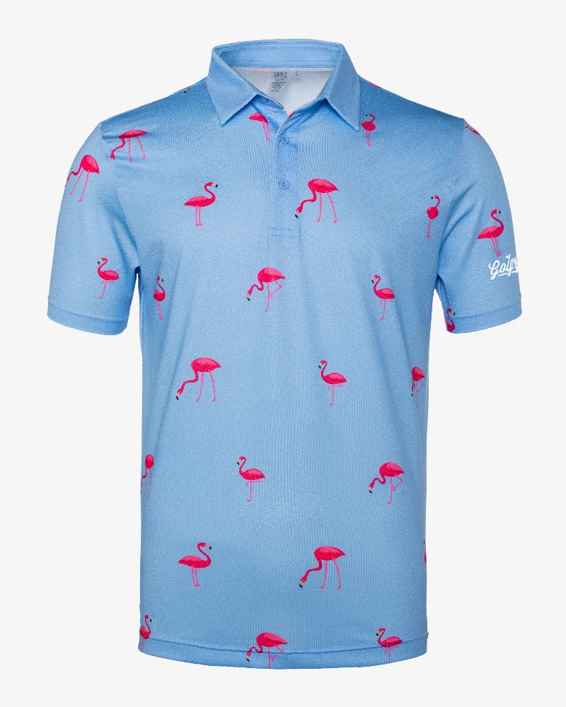 Flamingo Cool Tech Performance Golf Polo