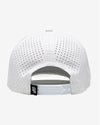 TOUR PRO Golf Gods Script Golf Hat in White with Pink Logo