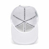 Angry Golfer White SnapBack Golf Hat - Flat Brim