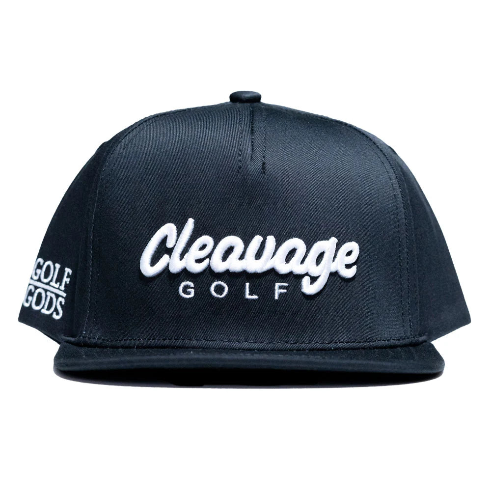 Cleavage Golf Black SnapBack Golf Hat - Golf Gods