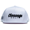 Cleavage Golf White SnapBack Golf Hat