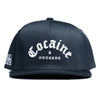 Cocaine & Hookers Golf Hat in Black in Flat Brim