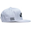 Cocaine & Hookers Golf Hat in White with Flat Brim