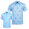 Golf Gods - Father/Son Flamingo Cool Tech Performance Polo