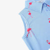 Golf Goddess - Women's Flamingo Cool Tech Performance Golf Polo - Sleeveless