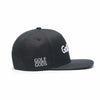 Golf Hub Black SnapBack Golf Hat - Flat Brim