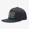 I Hate Golf Black SnapBack Golf Hat - Flat Brim