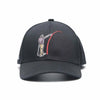 Mad Slicer Black SnapBack Golf Hat - Curved Brim