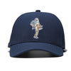 TOUR PRO Angry Golfer Golf Hat in Navy Blue with Curved Brim