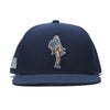 TOUR PRO Angry Golfer Golf Hat in Navy Blue with Flat Brim