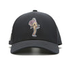 TOUR PRO Angry Golfer Golf Hat in Black with Curved Brim