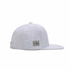 TOUR PRO Angry Golfer Golf Hat in White with Flat Brim