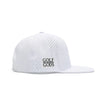 TOUR PRO Golf Fans Hat in White with Flat Brim