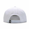 TOUR PRO Golf Hat in White with Flat Brim