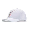 TOUR PRO Mad Slicer Golf Hat in White with Curved Brim
