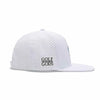 TOUR PRO Mad Slicer Golf Hat in White with Flat Brim
