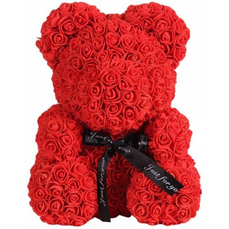 valentines rose bear