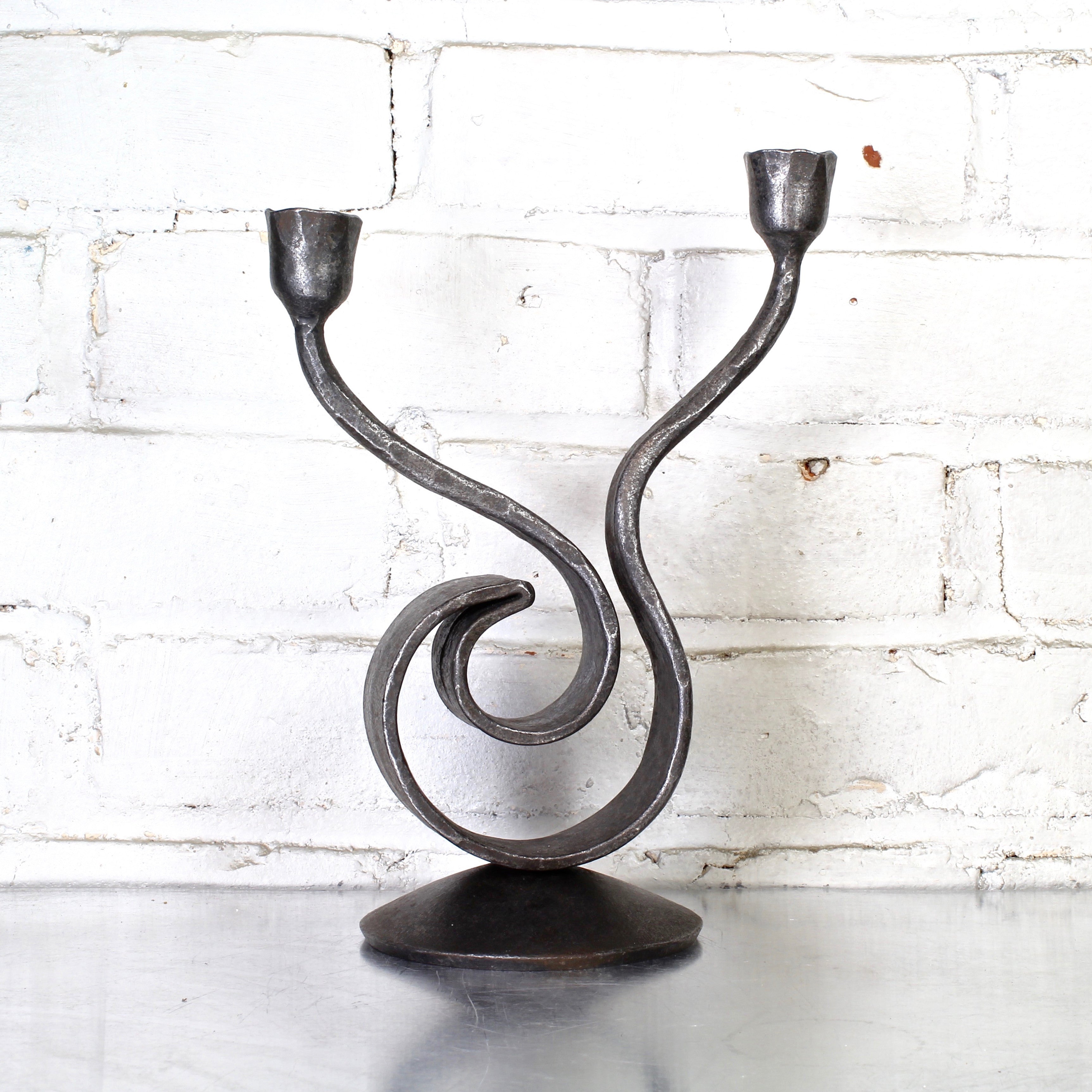 Recurve Candle Holder by Blackthorne Forge