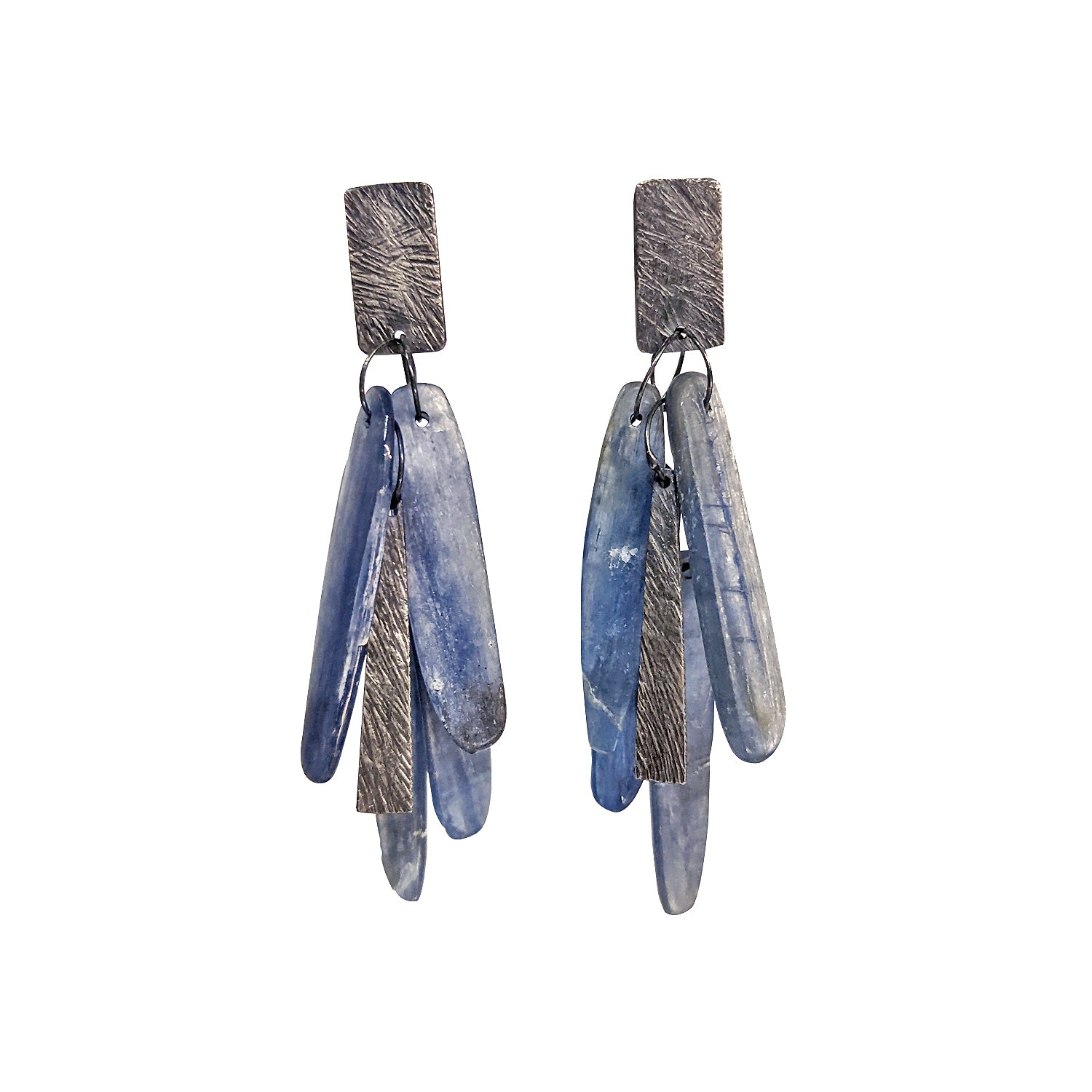 NEW! Delicate Tangle Kyanite Earrings by Heather Guidero