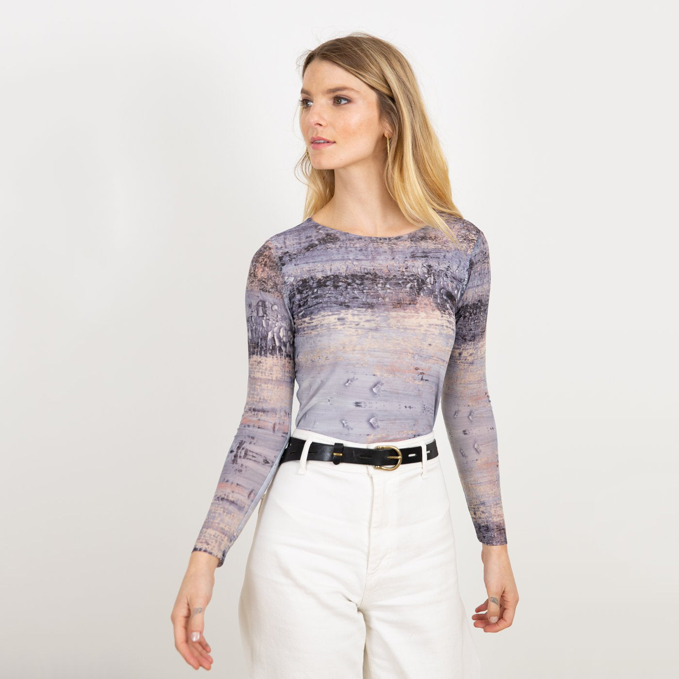 NEW! Florence Double Sheer Top in Silver Canvas by AMB Designs