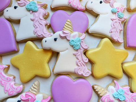 How To Decorate A Unicorn Cookie The Flour Box