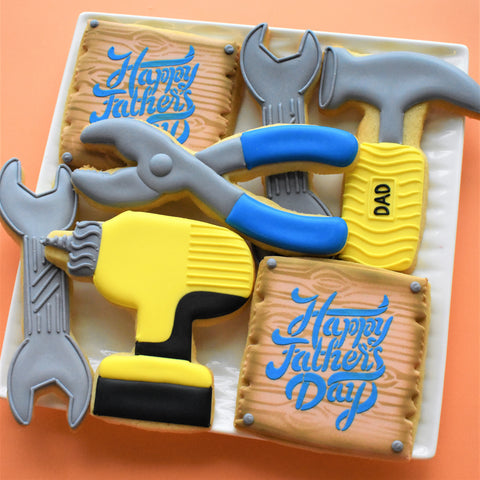 Fathers Day Tools Cookie Cutter & Stamp