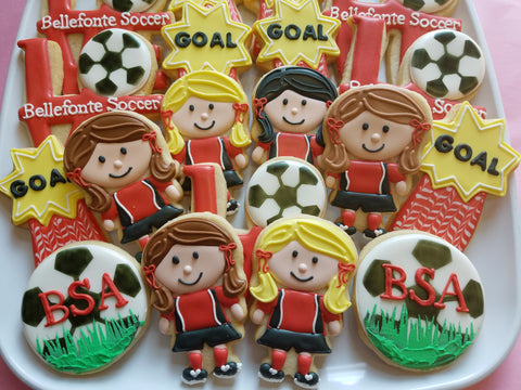 Decorated Soccer Cookies  Soccer Star – Southern Sugar Bakery