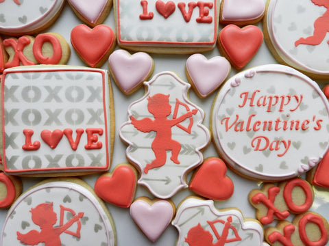 How to Stencil Valentine Cookies – The Flour Box