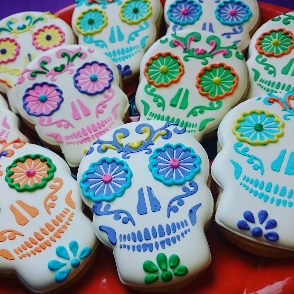 How to Decorate a Sugar Skull Cookie – The Flour Box