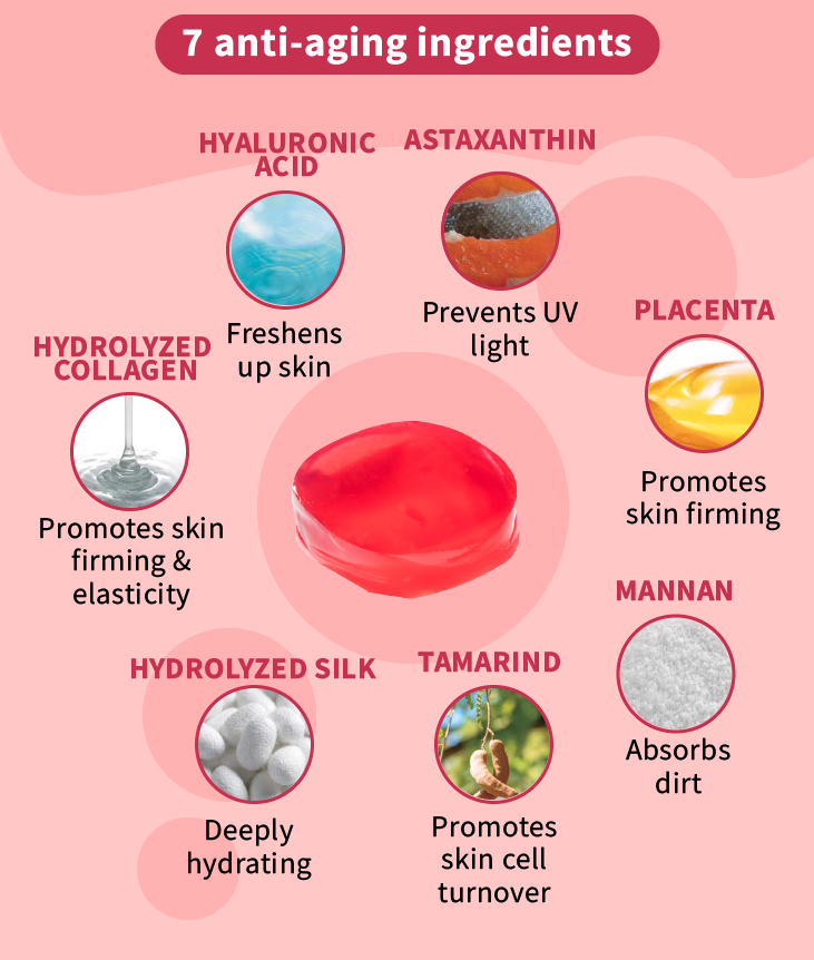 7 anti-aging ingredients for Charlene Akakon Soap