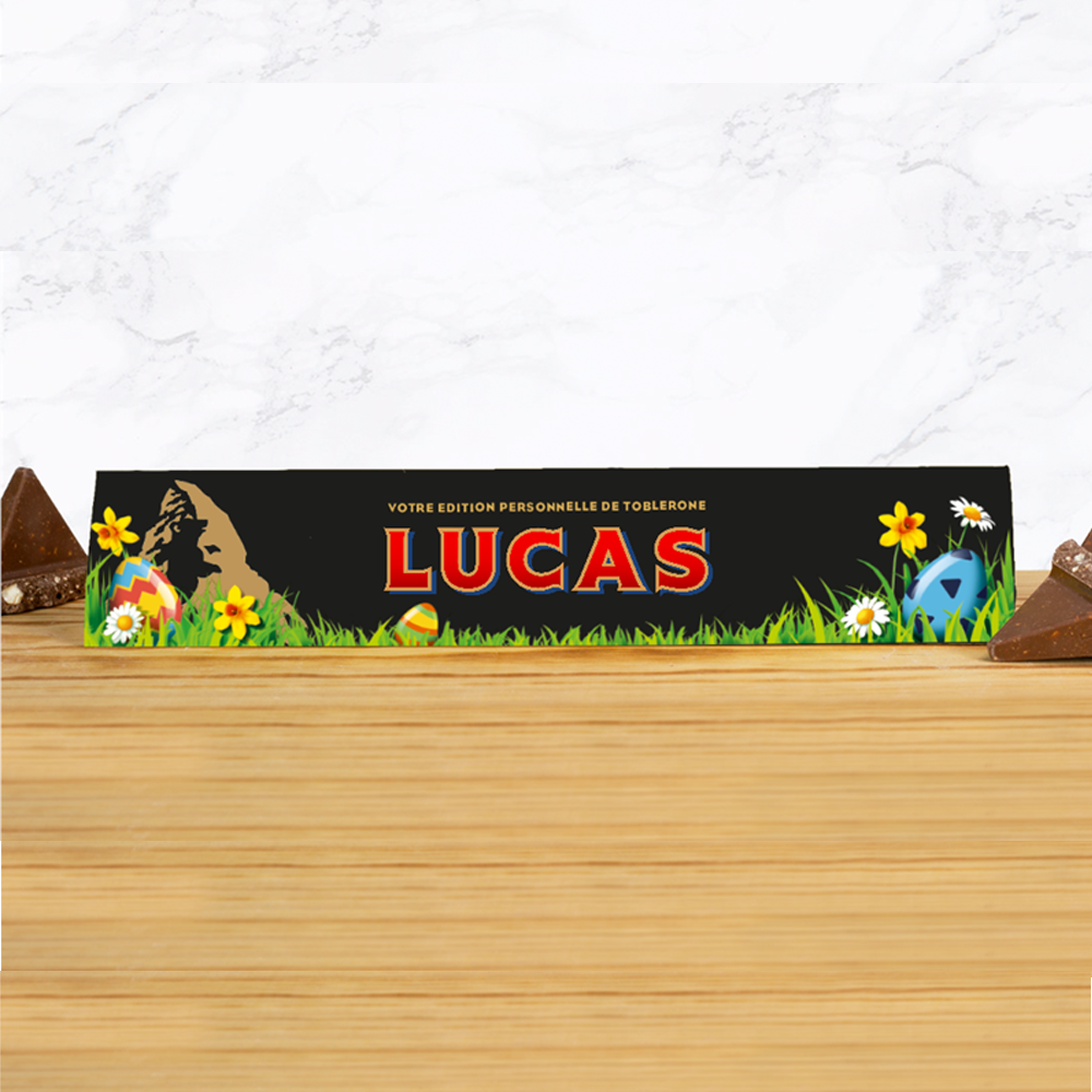 360g Dark Chocolate Toblerone With Personalised Easter Sleeve Tobleronefr