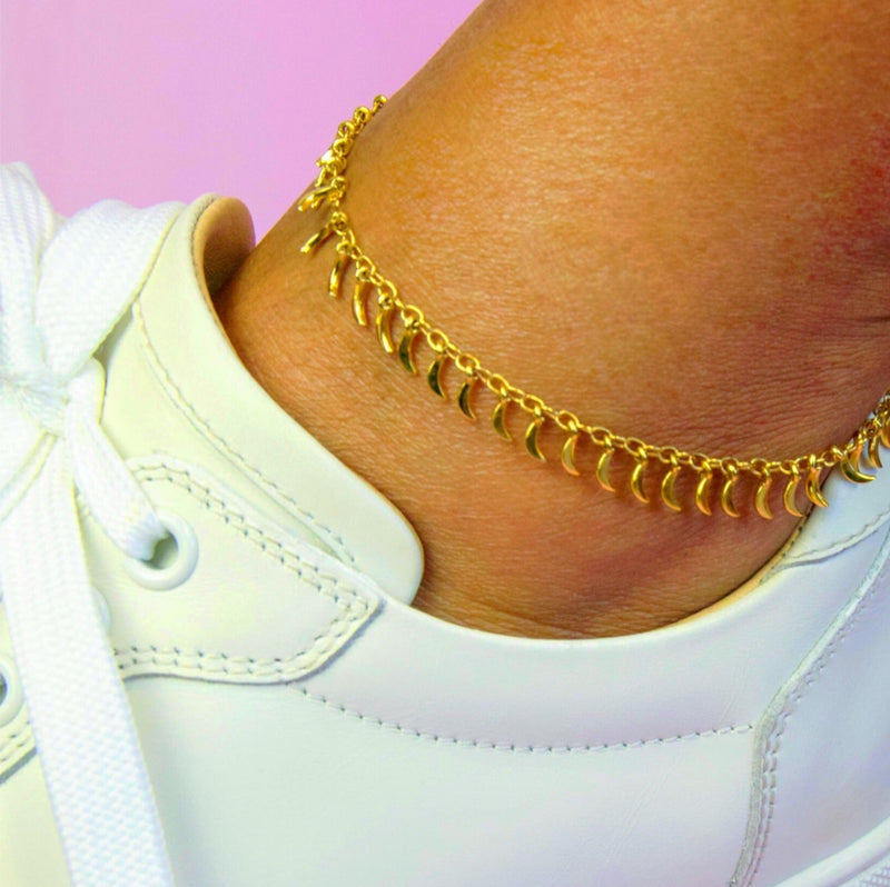 18 karat gold anklet