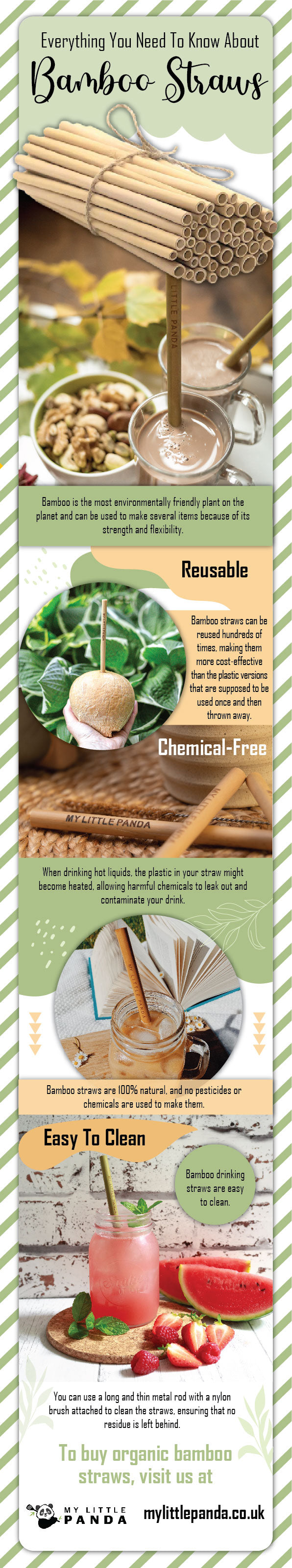 Everything You Need To Know About Bamboo Straws - Infograph