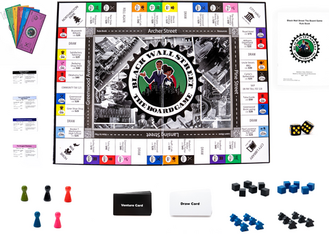 Black Wall Street the board game set up