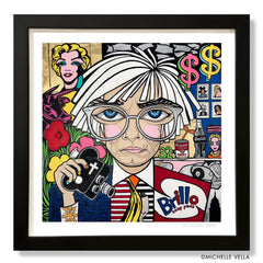 FRAMED PRINT OF ANDY WARHOL