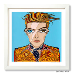 FRAMED PRINT OF DAVID BOWIE