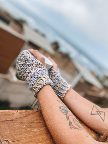 Mitones sin a crochet – Inspiratemirando